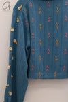 YANYAN KNITS 24 Autumn and Winter Shirt Jacket YYK-YYW23-1682-LAN Blue